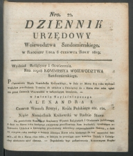 dziennik urzedowy woj.sandomierskiego 1819-22-00001